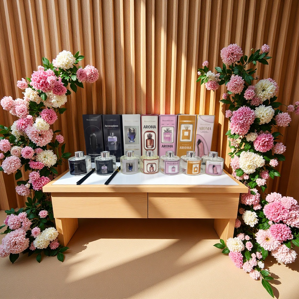 HouseScent黑色瓶无火香薰玫瑰甜调藤条扩香家用持久留香除臭香氛摆件