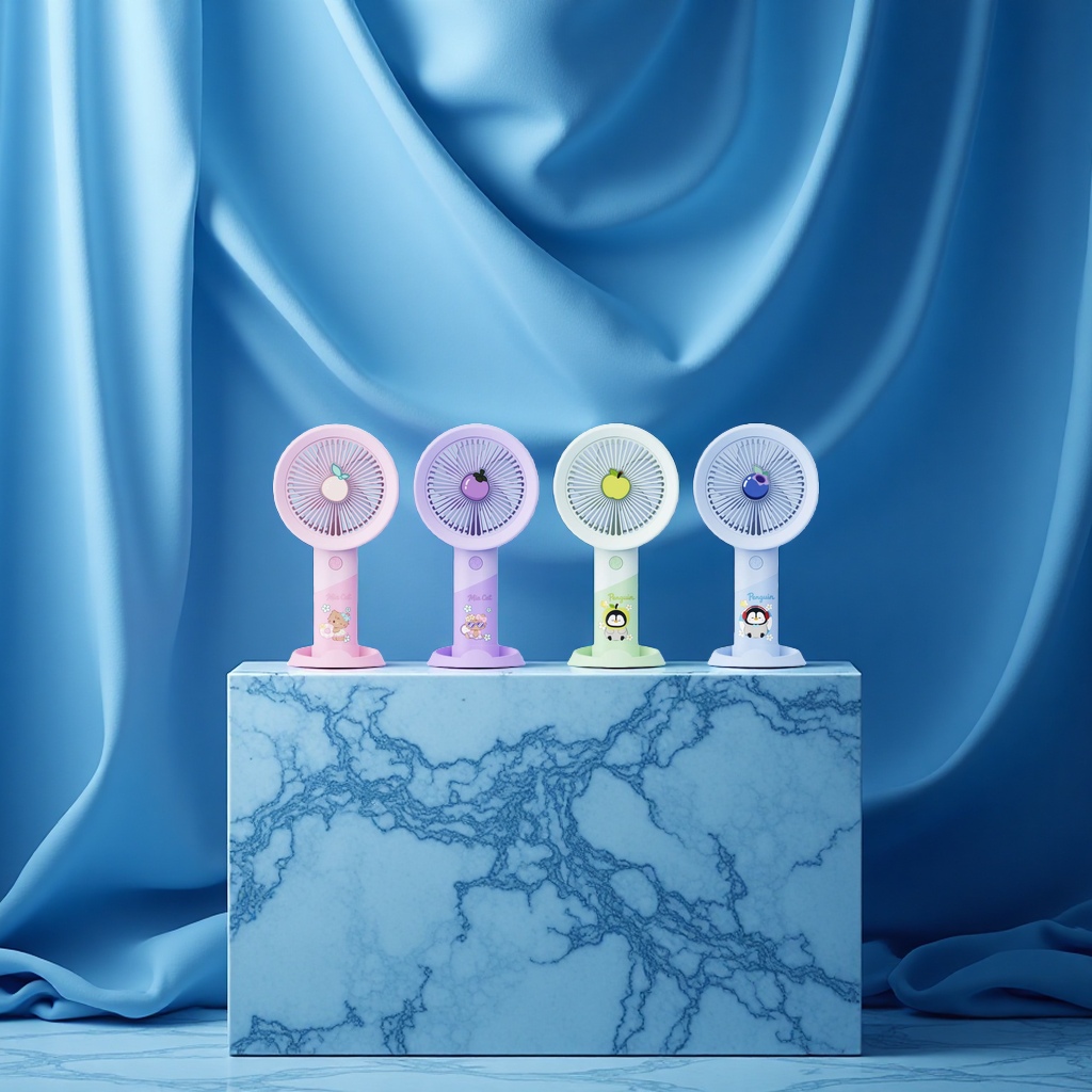 Handheld small fan, portable electric fan, mini handheld fan, silent cooling, large air volume Specification image