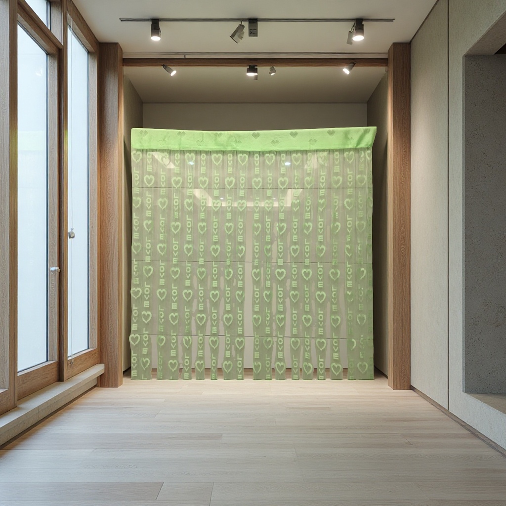 水晶树珠帘透明连线珠门帘珠珍珠链条120cm
