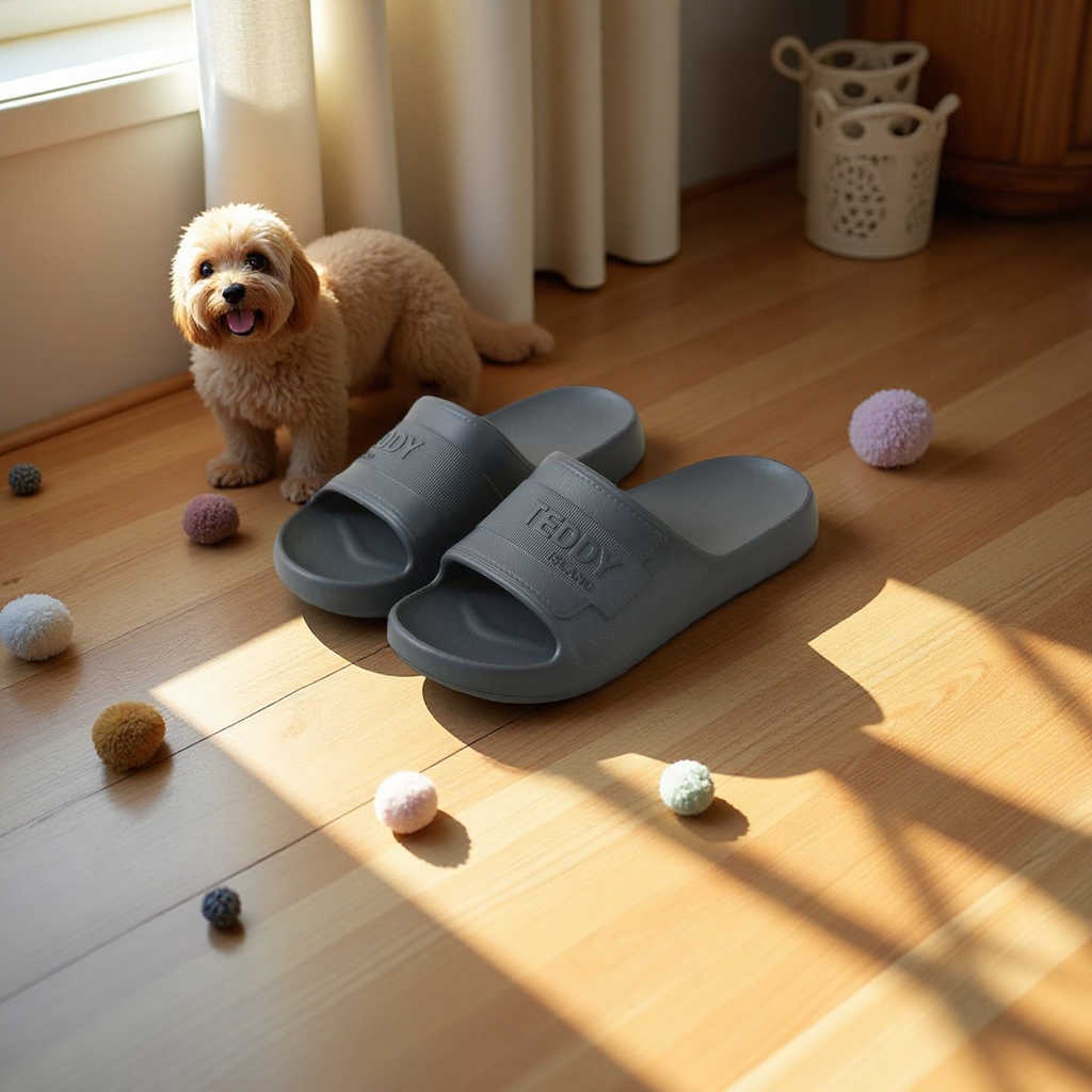 Men's anti-slip summer home plastic slippers breathable, comfortable, soft and shock-absorbing TE