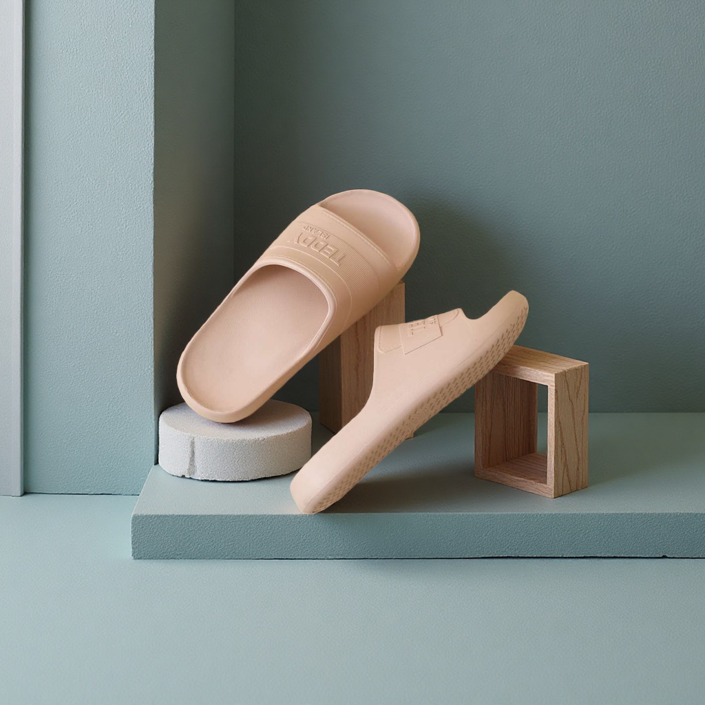 Anti-slip summer home plastic slippers, breathable, comfortable, soft, shock-absorbing, TE pink