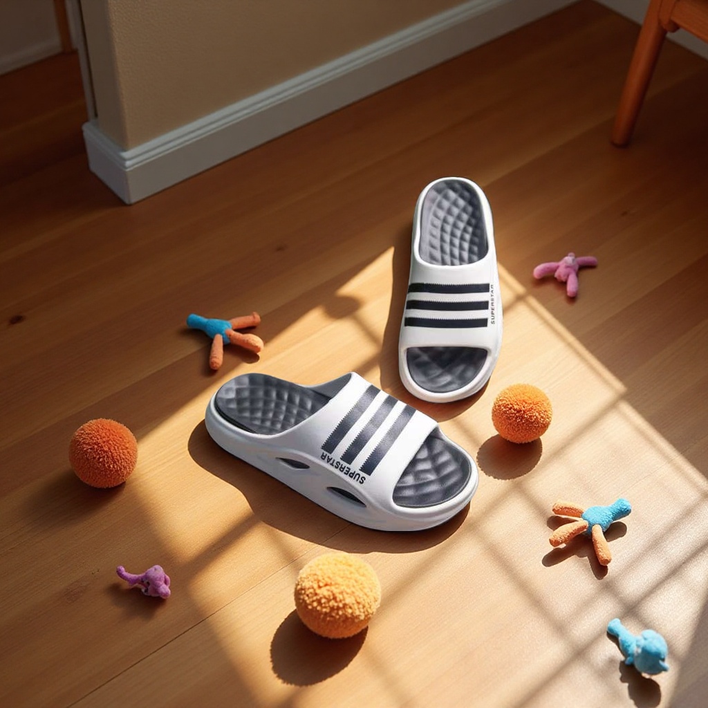 Men's anti-slip summer home plastic slippers are breathable, comfortable, soft, shock-absorbing and sporty