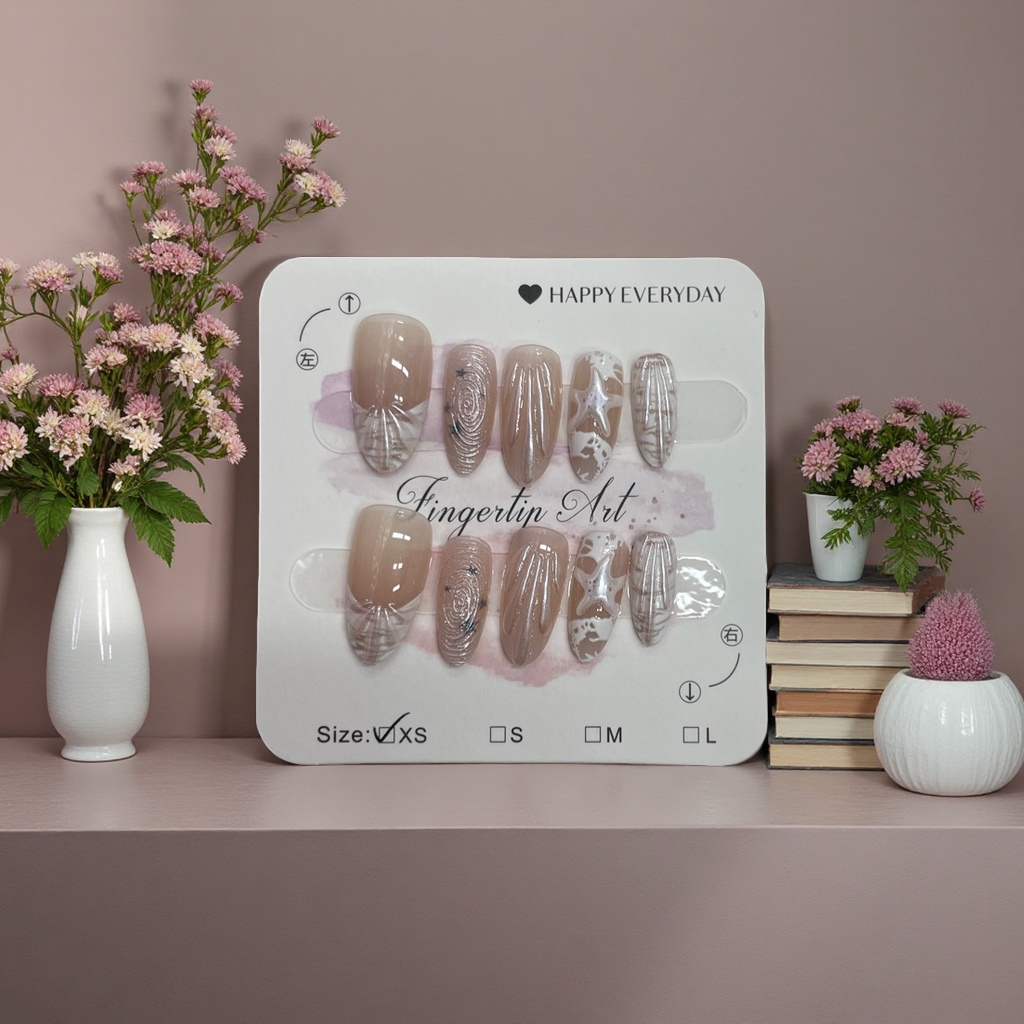 穿戴甲韩式美甲贴片可卸甲片时尚指甲贴100片装 Specification image