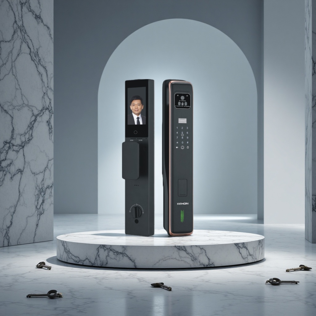 FACERECOGNITION SMART LOCK人脸识别指纹识别智能锁V50