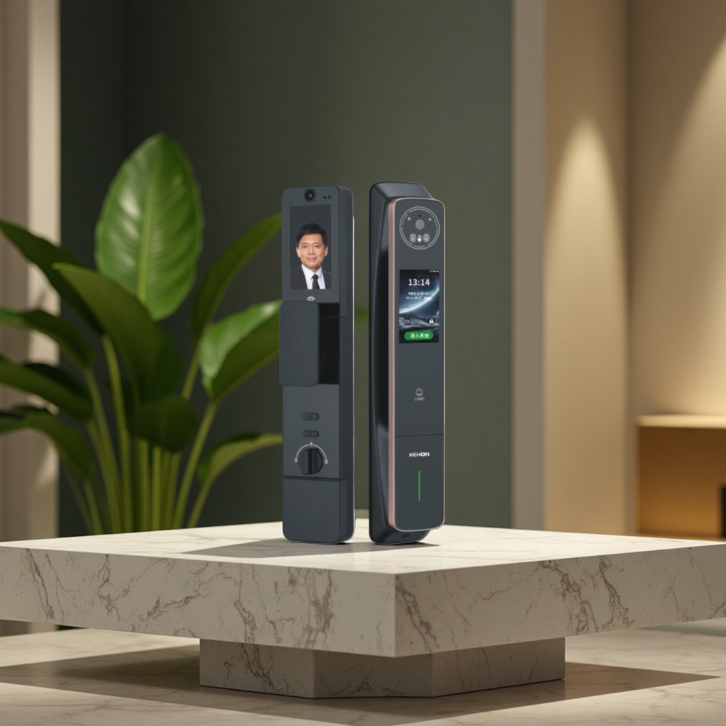 FACERECOGNITION SMART LOCK掌静脉识别人脸识别指纹识别智能锁V11R