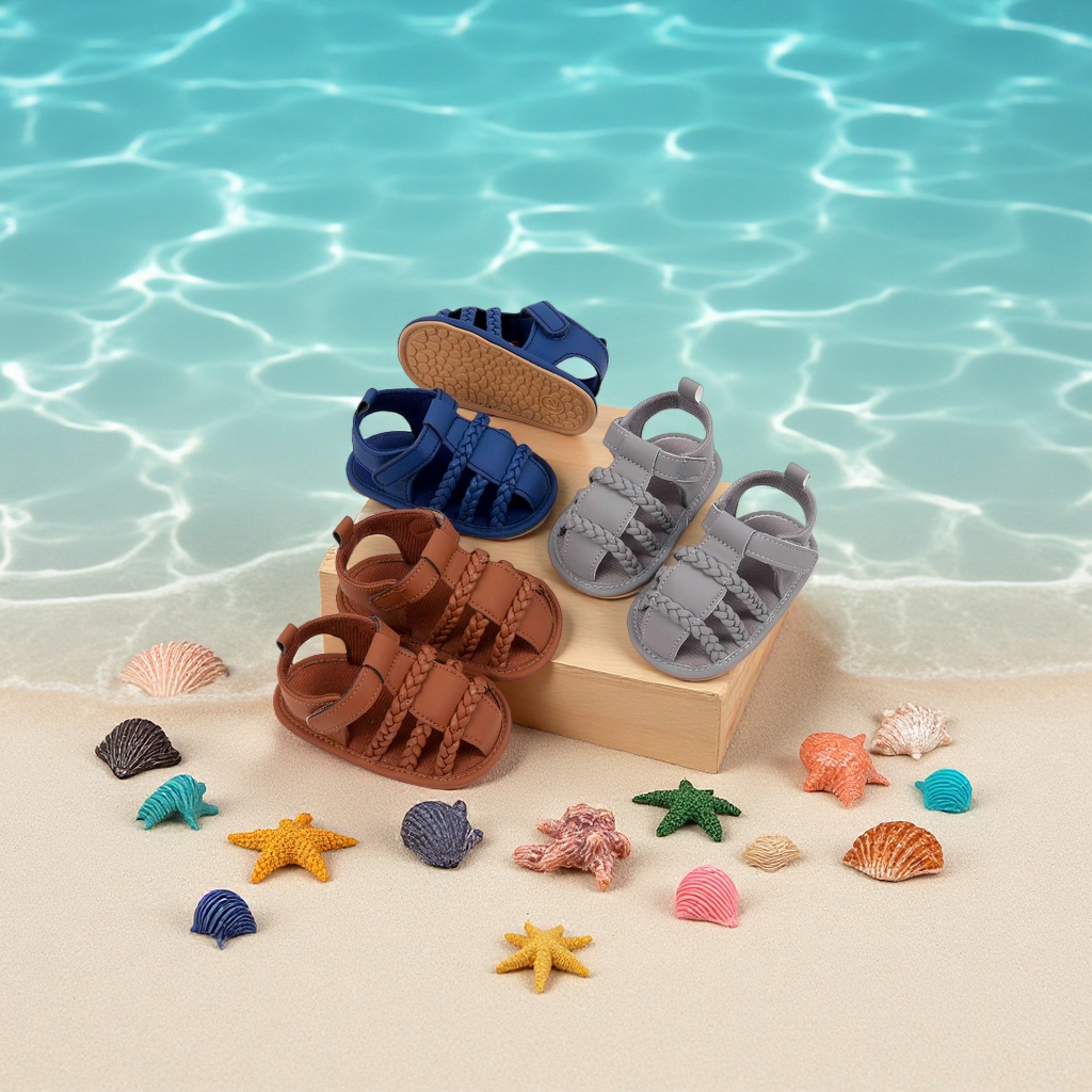 Baby sandals: Breathable, anti-slip, soft-soled boys' sandals