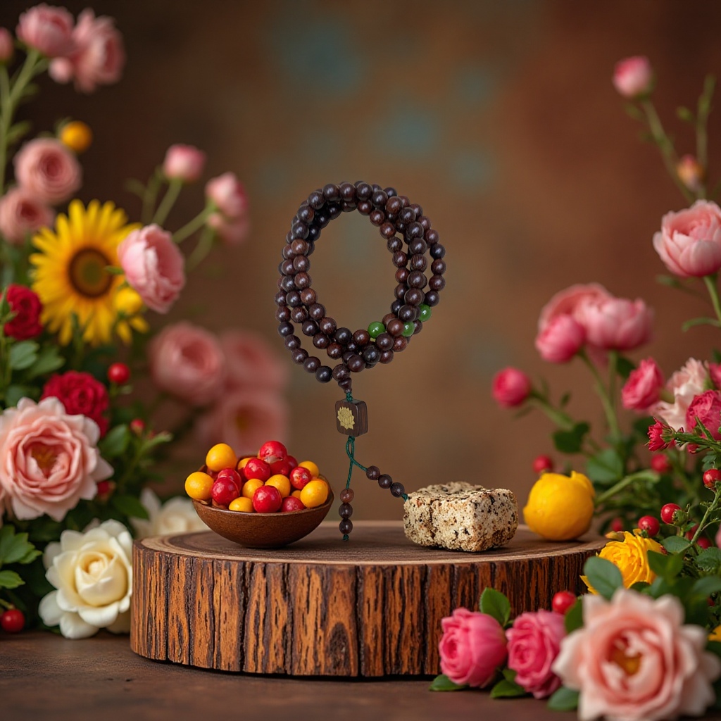 Playing with a 108-bead Buddhist prayer bead bracelet made of rosewood is beneficial for health preservation, self-cultivation and refinement details Picture