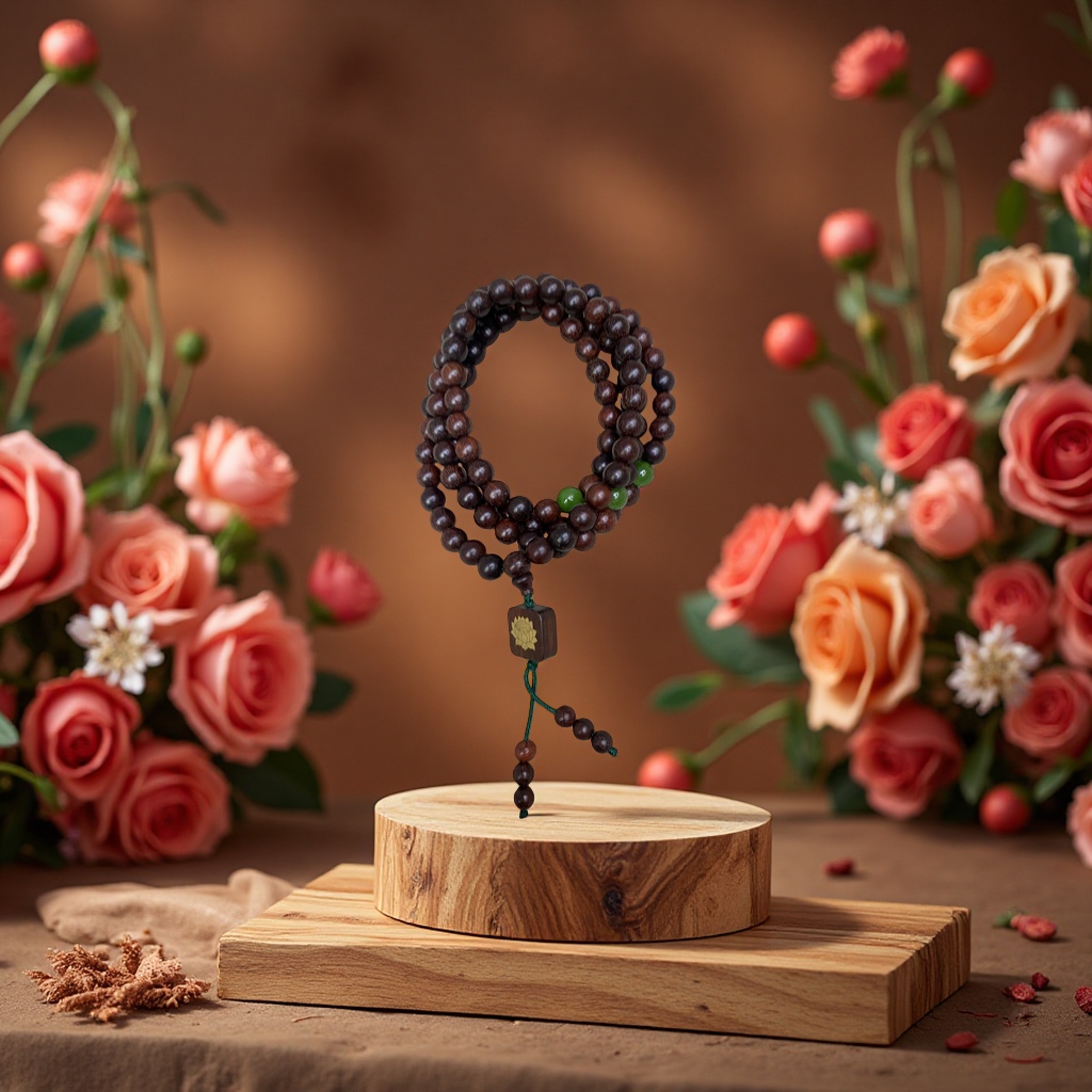 Playing with a 108-bead Buddhist prayer bead bracelet made of rosewood is beneficial for health preservation, self-cultivation and refinement Specification image