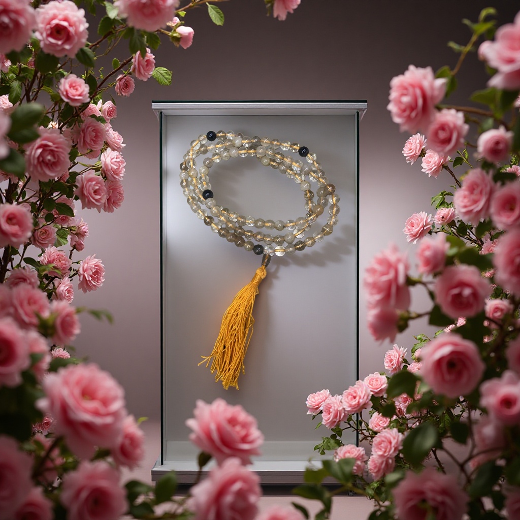 A delicate and fashionable diy accessory featuring 108 fringed crystal bracelets Specification image
