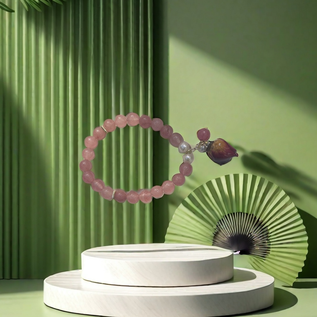 A fashionable and simple natural pearl bracelet for women as a birthday gift for your girlfriend Application Scenario