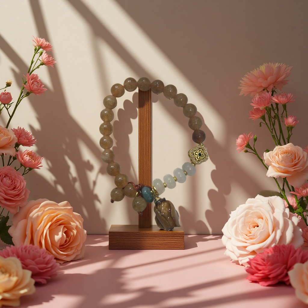 Natural crystal bracelet, exquisite, simple and fashionable accessory. A gift for your girlfriend. Girls can wear it daily. 134810395 Application Scenario