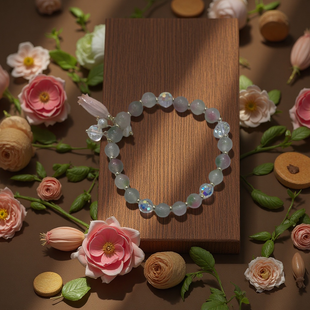 A fashionable and simple natural crystal bracelet for women as a gift for your girlfriend and best friend Application Scenario