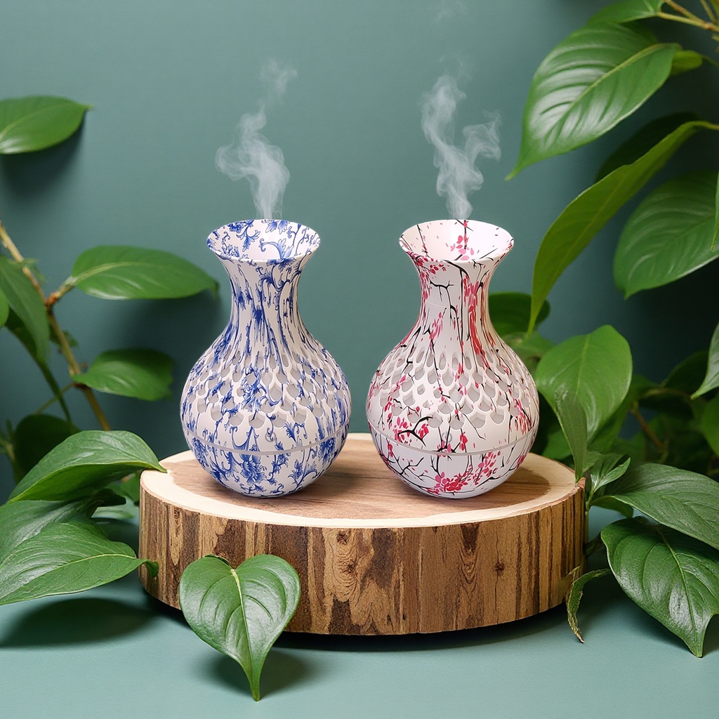 花瓶镂空加湿器家用双功能静音加湿加湿器