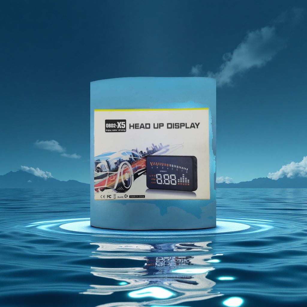 Head-up display water temperature, speed and voltage alarm Specification image