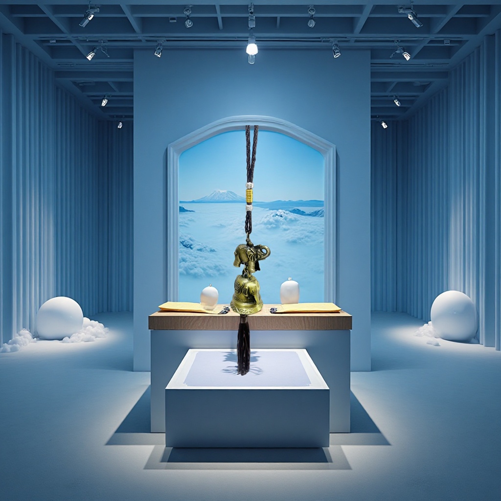 Elephant wind chime pendant, pastoral creative pendant Specification image