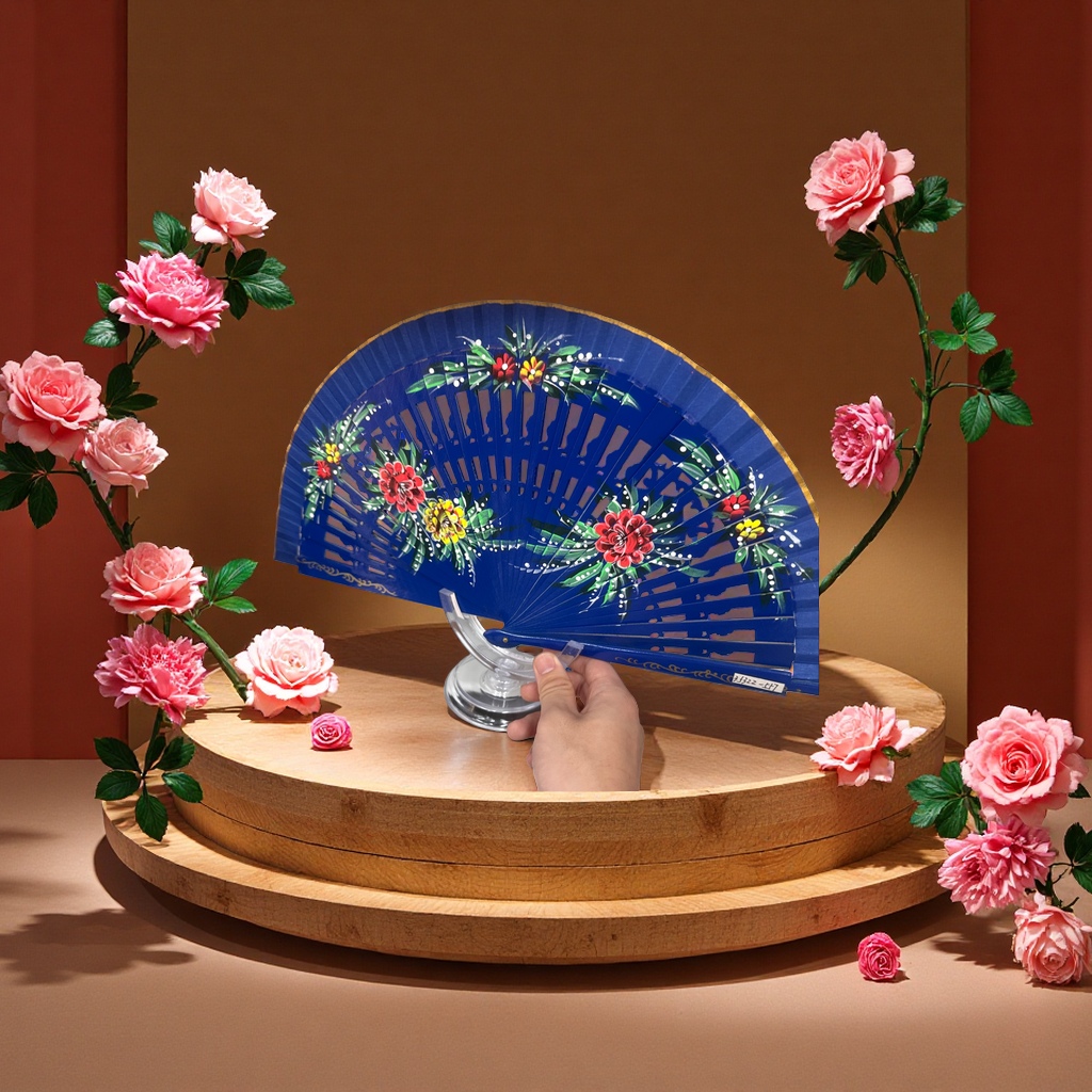 便携折叠竹制扇子 夏日清凉驱蚊防暑风扇162834516