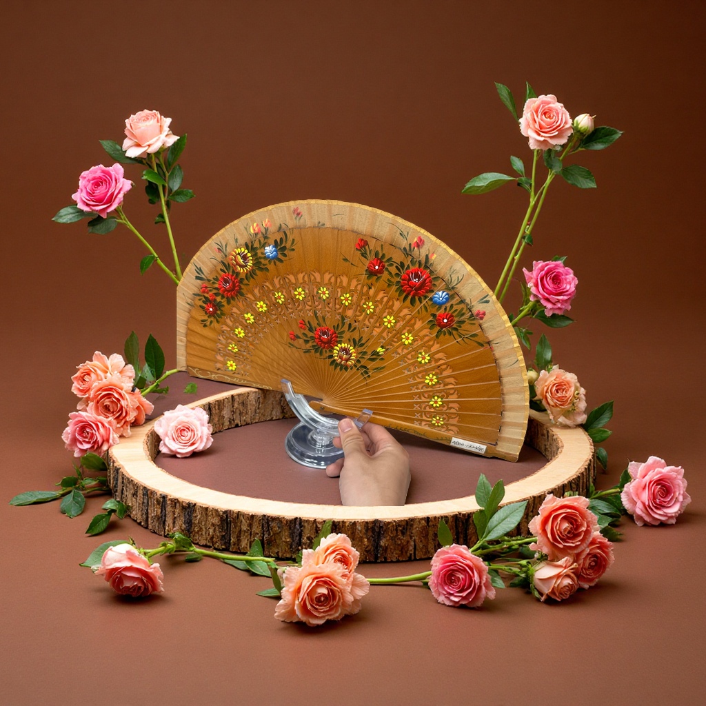 便携竹制扇子清凉夏日防蚊驱风户外折叠扇