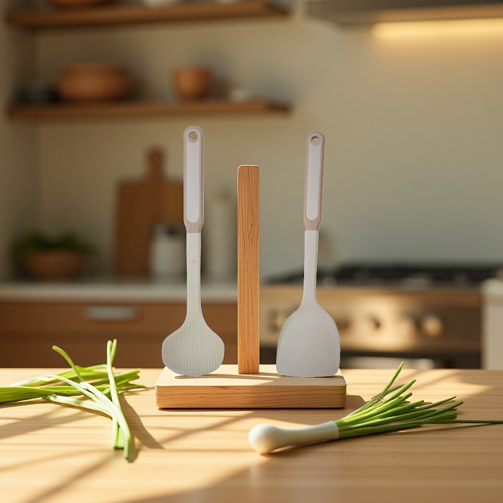 Stainless steel wok spatula, cooking tools, household kitchenware Application Scenario