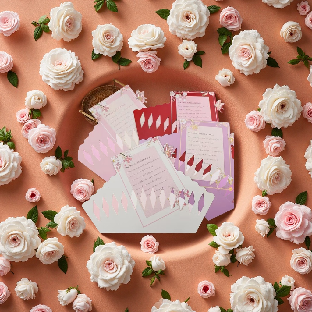 The embossed flower wrapping paper gift box is exquisitely designed for giving as a present