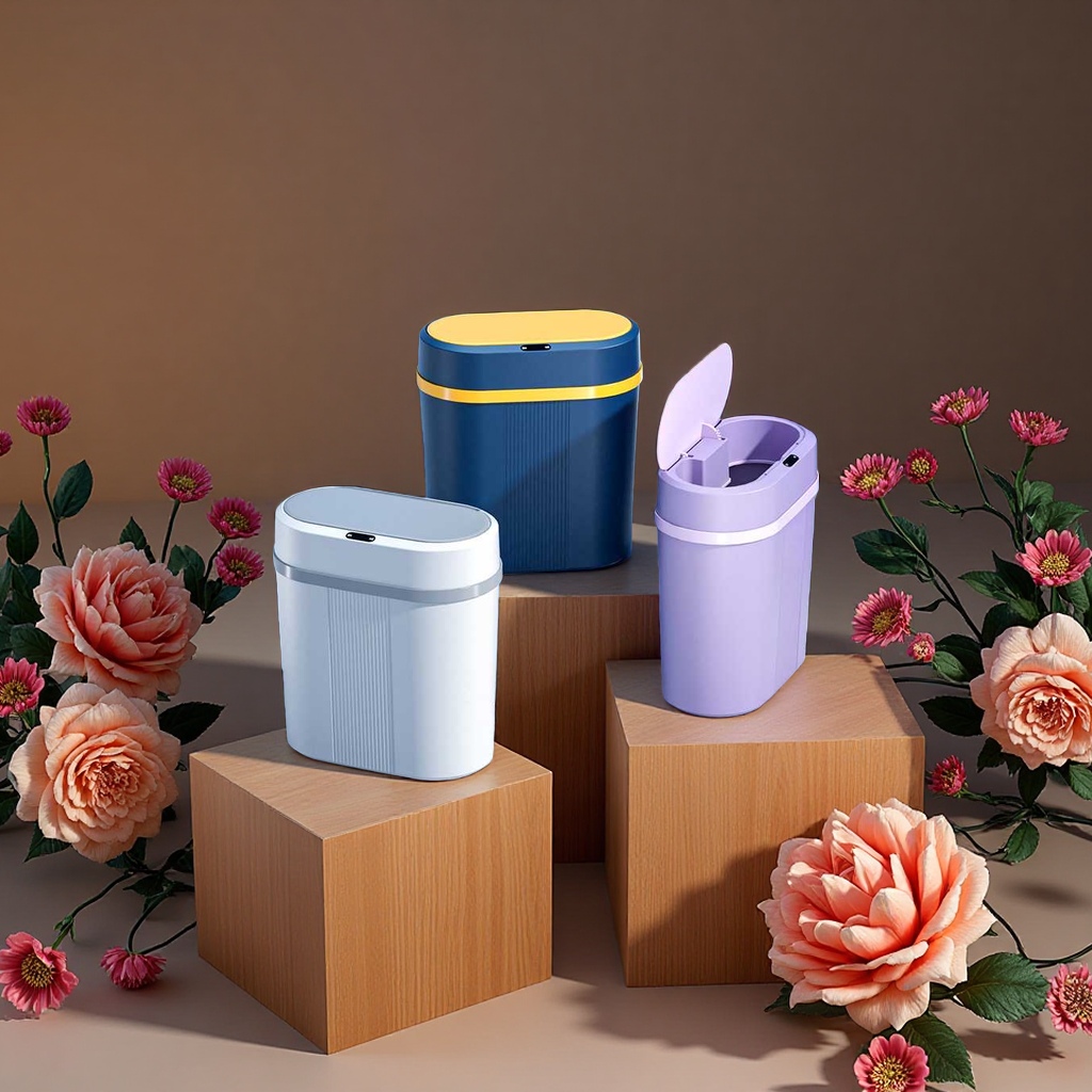 A large-capacity foldable garbage bag storage bucket for household use, suitable for the living room, bathroom and kitchen, with a capacity of 20 liters Specification image