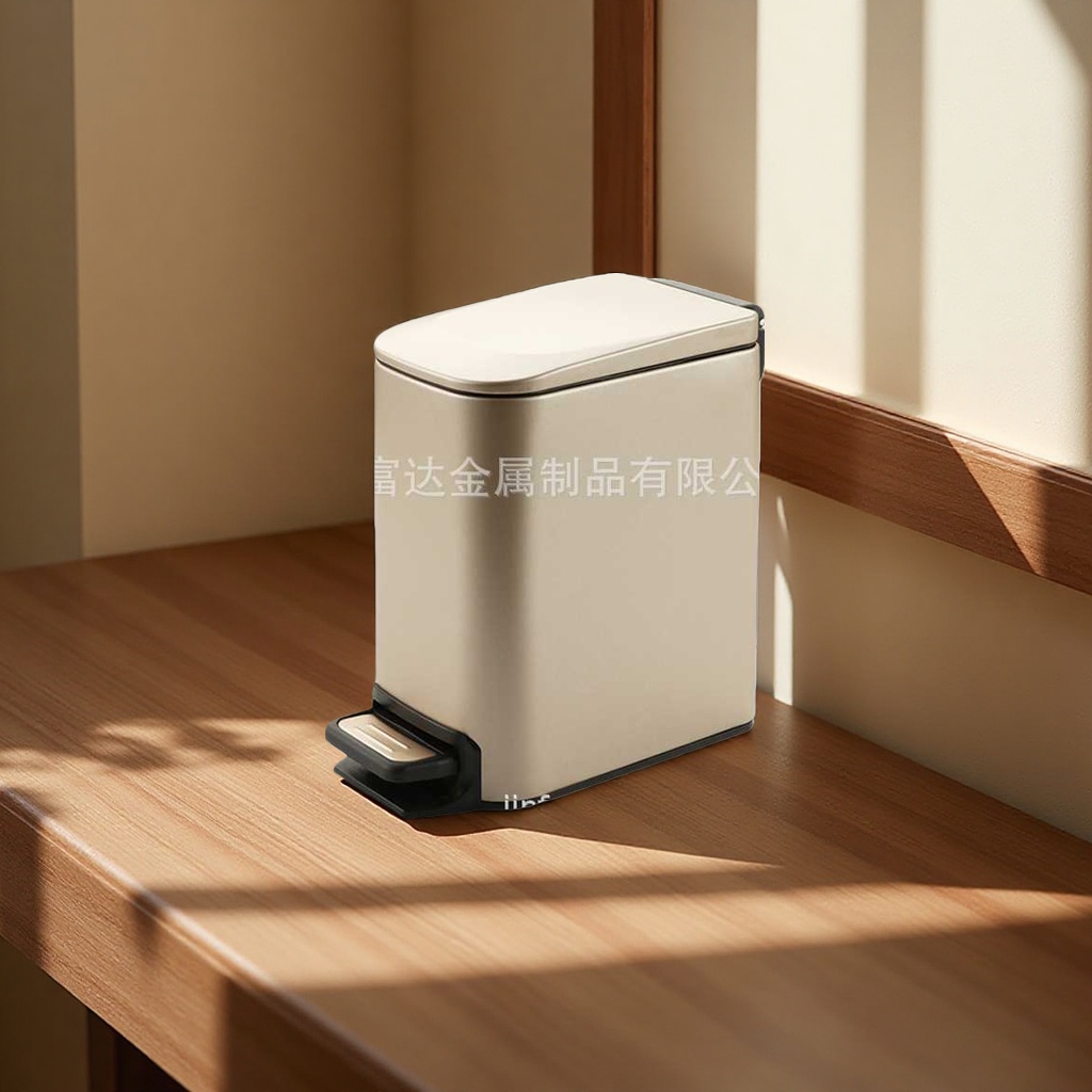 Hogar cubo de basura de gran capacidad con tapa cesto de basura plegable salón cocina baño Application Scenario