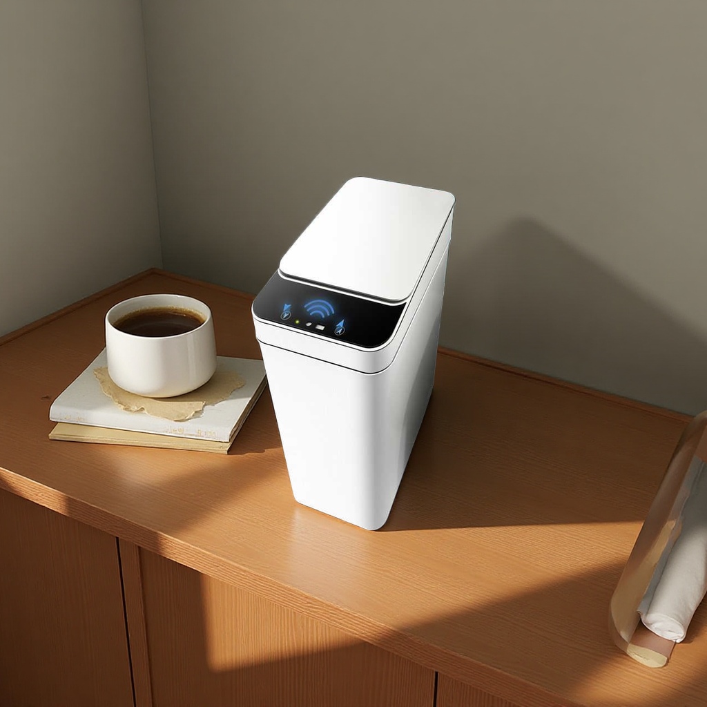 Hogar papelera de gran capacidad para tapar cesto de basura sala de estar cocina baño cubo plástico 15 litros Application Scenario