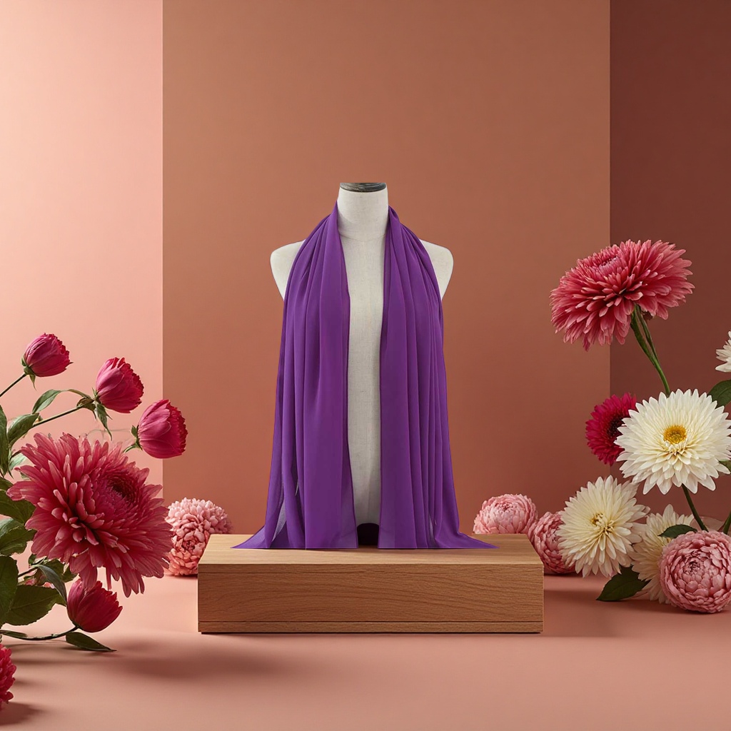 Cashmere scarf for women: thickened, warm, fashionable and versatile winter scarf details Picture