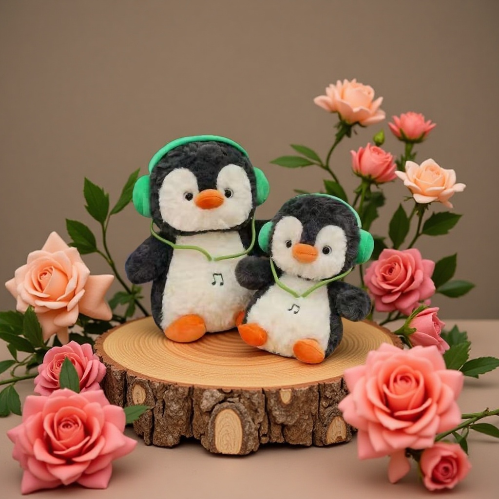 Penguin plush toy, cute and soft children 's pillow gift plush Application Scenario