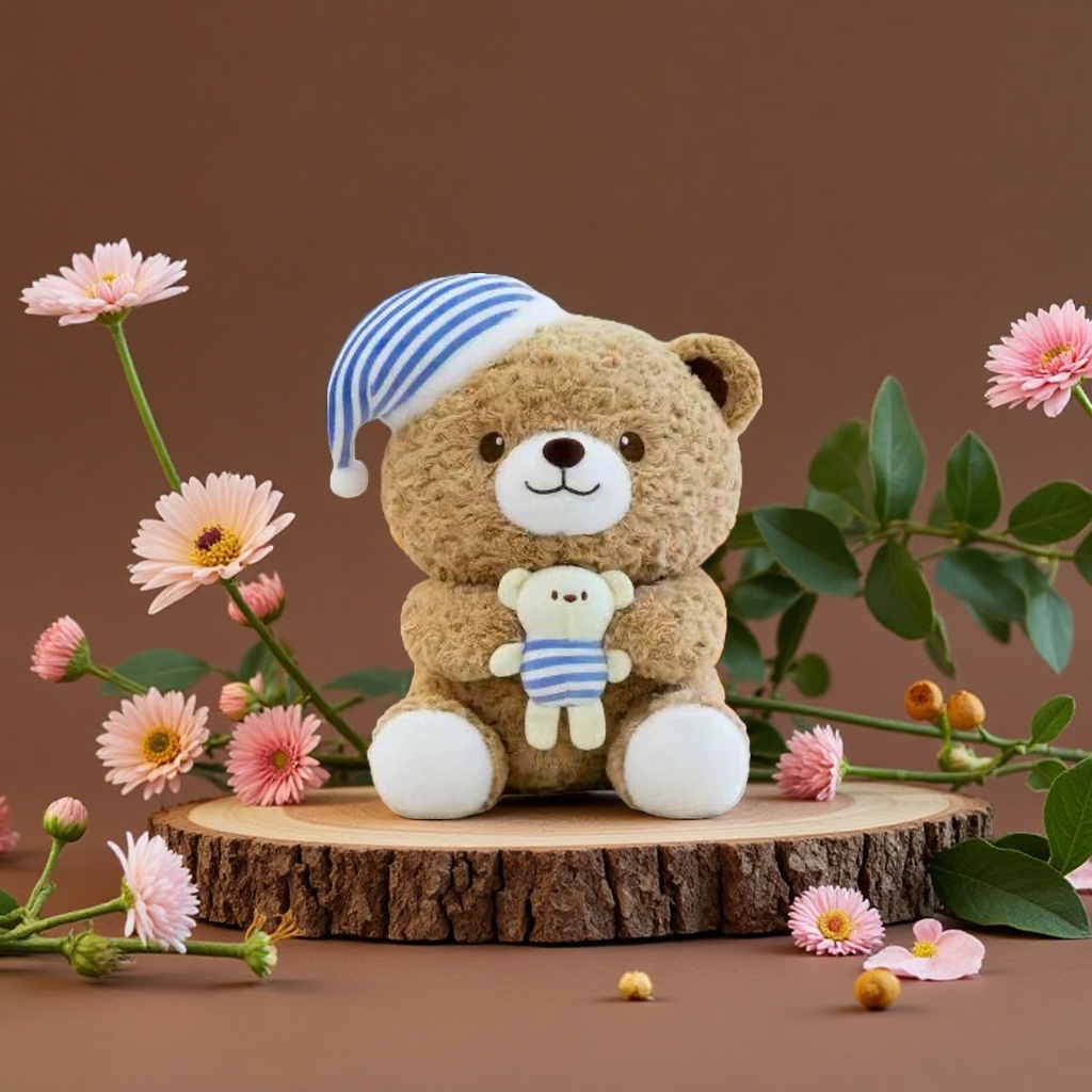 Teddy bear plush toys, cute and soft plush pillows, bear home decoration gifts Specification image