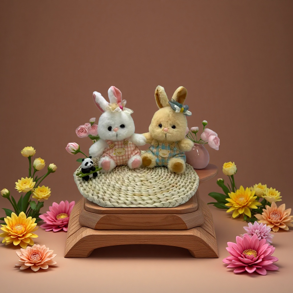 Peluche lindo conejo soft moe niños muñeca plush 15cm Application Scenario