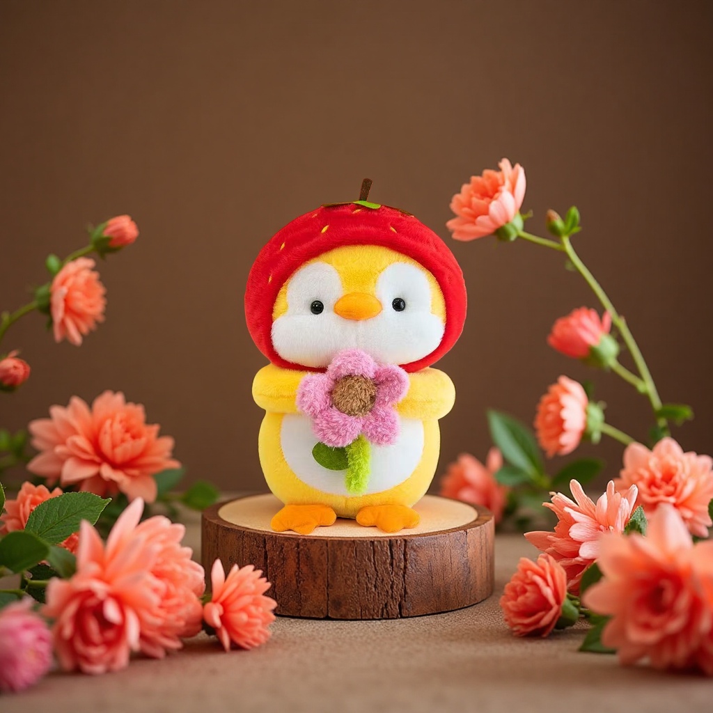plush toy, flower penguin, cute and soft children 's gift plush Application Scenario