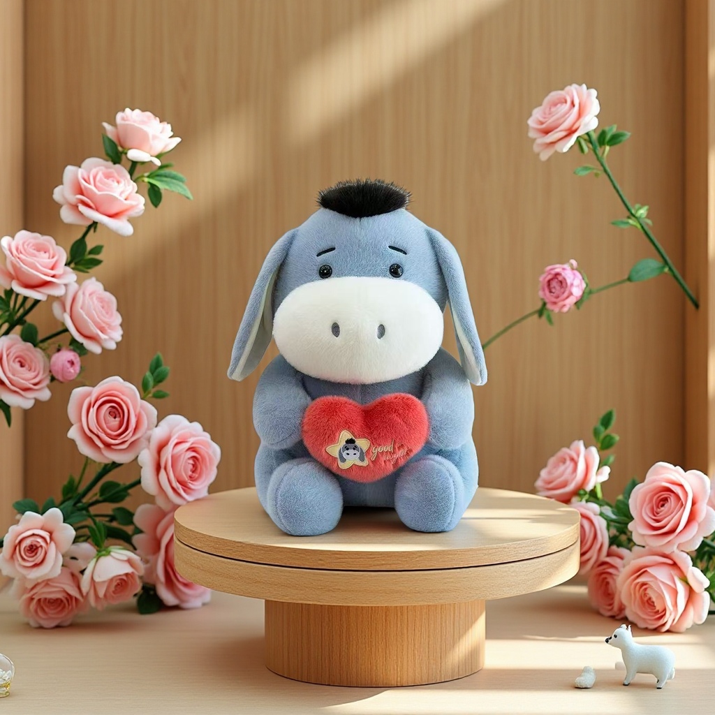 plush toy stuffed donkey cute soft children 's gift plush doll