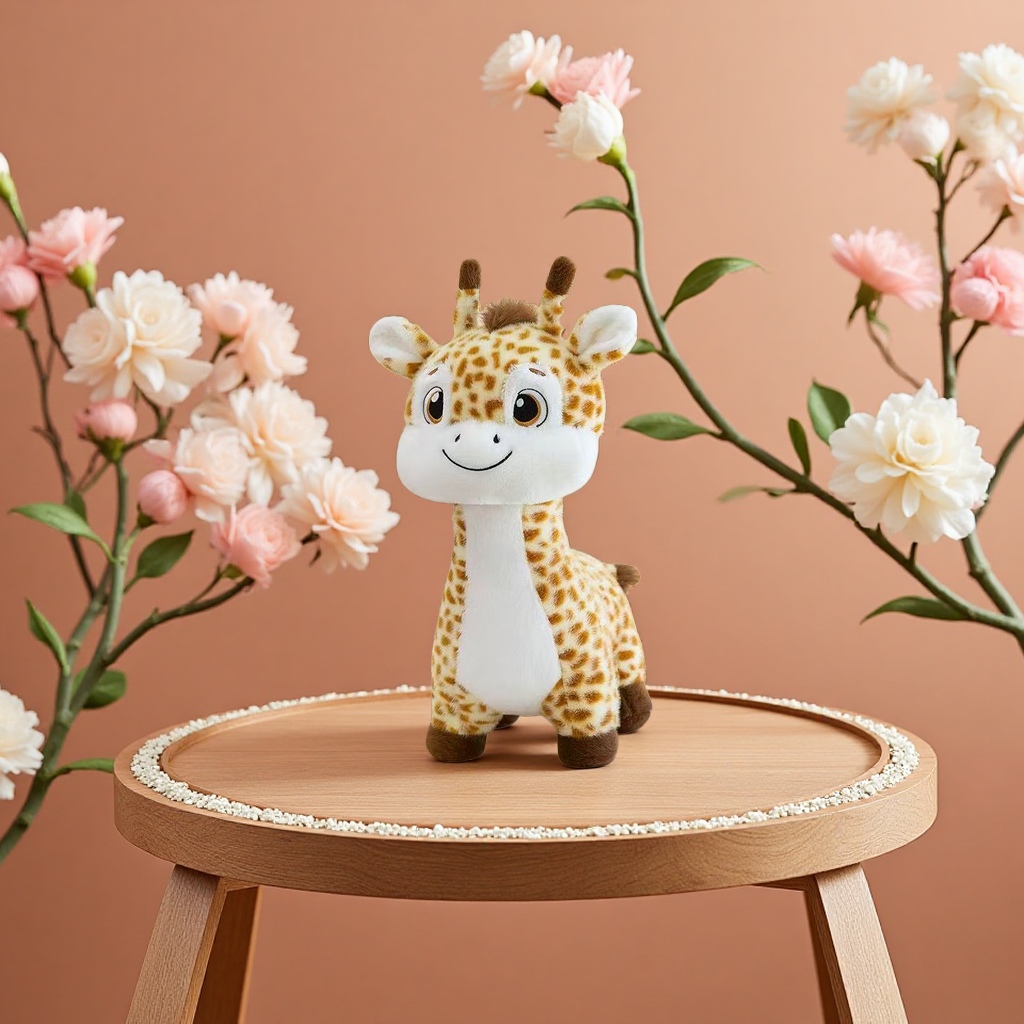 Giraffe plush toy, cute standing pet doll, children's gift Specification image