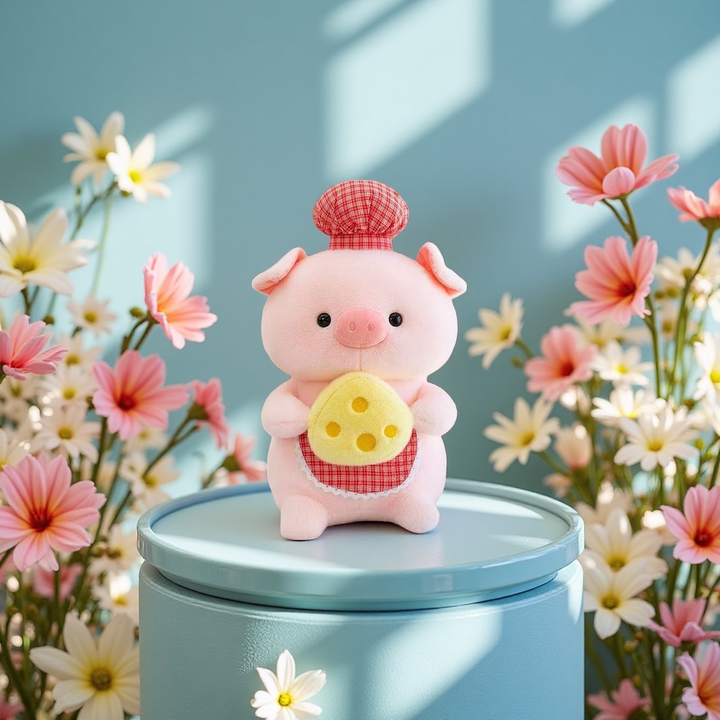 Chef pig plush toy, cute and soft pillow toy, children's gift, 15cm Specification image