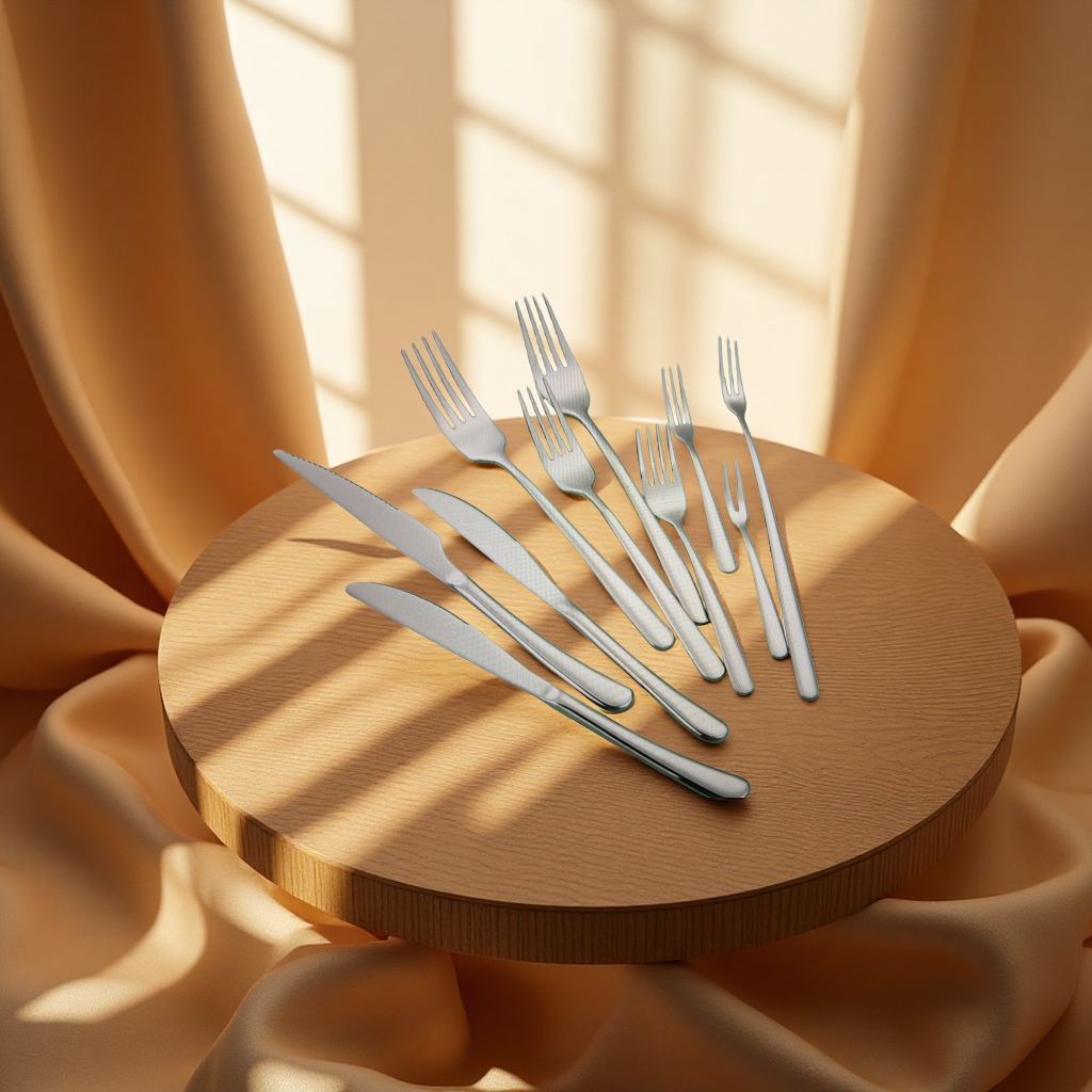 Portable tableware box, cake knife and fork set, steak knife and fork gift box details Picture