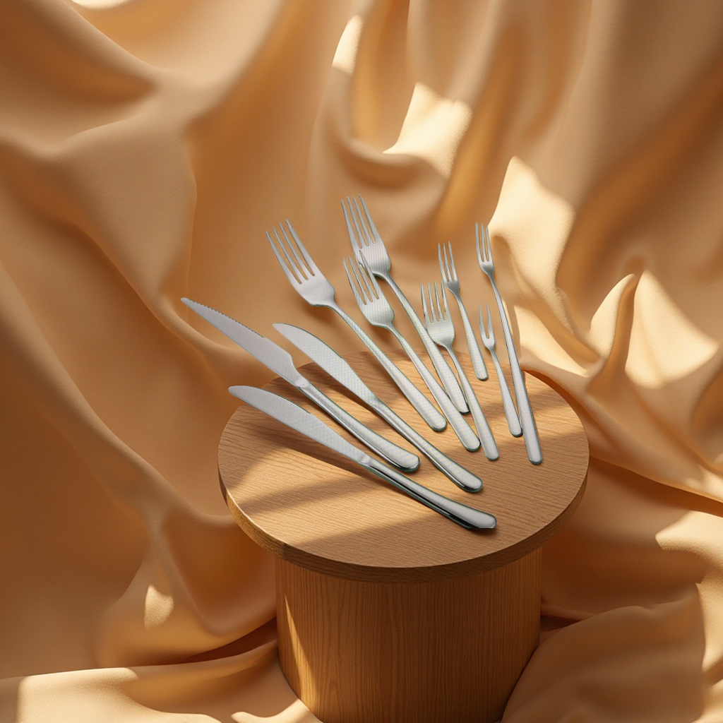 Portable tableware box, cake knife and fork set, steak knife and fork gift box Specification image