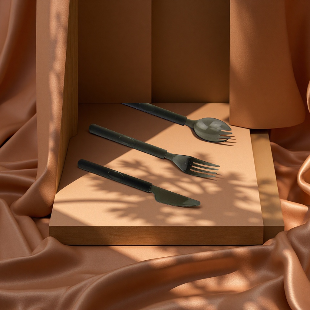 Portable tableware box, cake knife and fork set, steak knife and fork gift box set 110924281