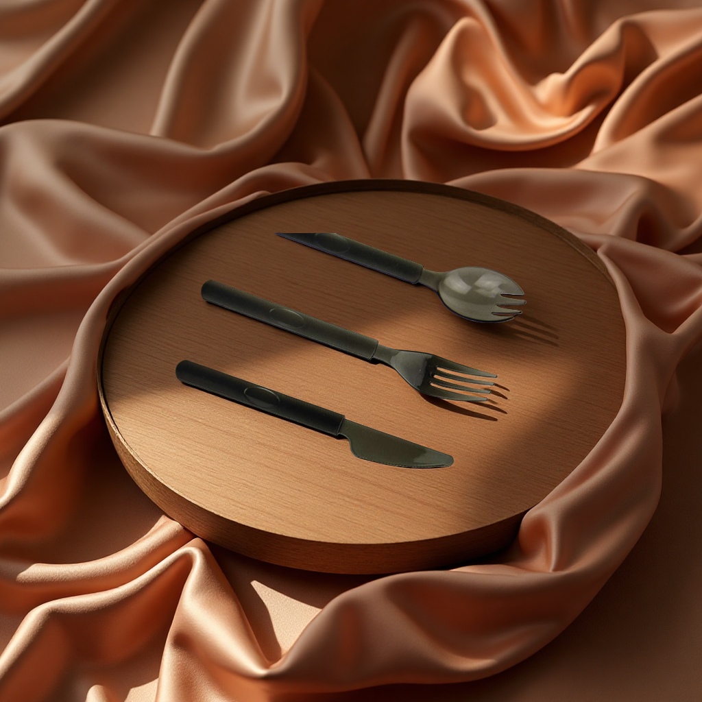 Portable tableware box, cake knife and fork set, steak knife and fork gift box set 110924281 Specification image