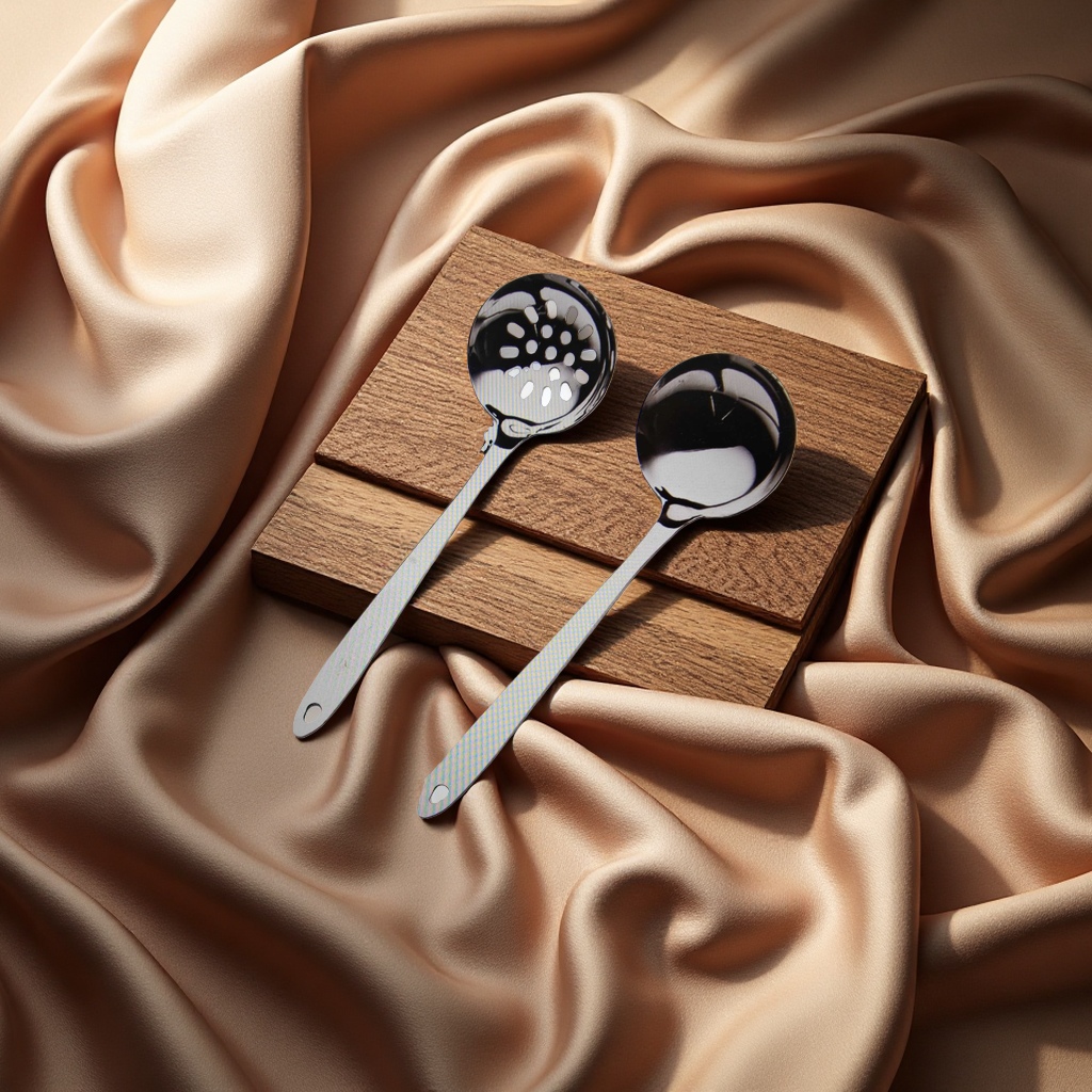 Wooden soup spoons, metal small spoons, rice spoons, plastic spatulas, daily necessities, tableware, spoons details Picture
