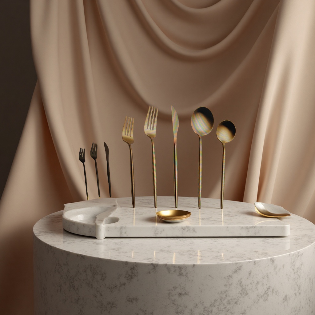 Portable tableware box, cake knife and fork set, steak knife and fork gift box set 111840873 Specification image