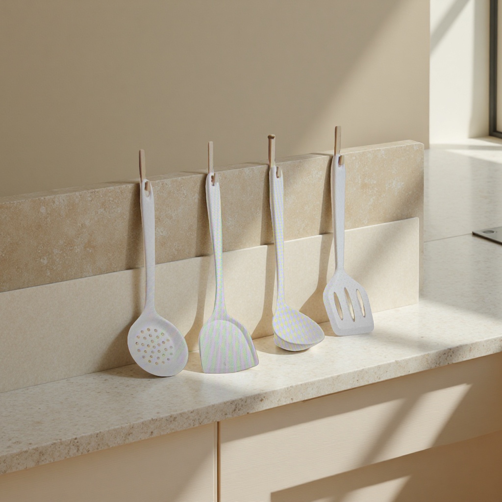 Stainless steel ice spatula, silicone cross-border kitchenware, stainless steel pot set 180g Specification image