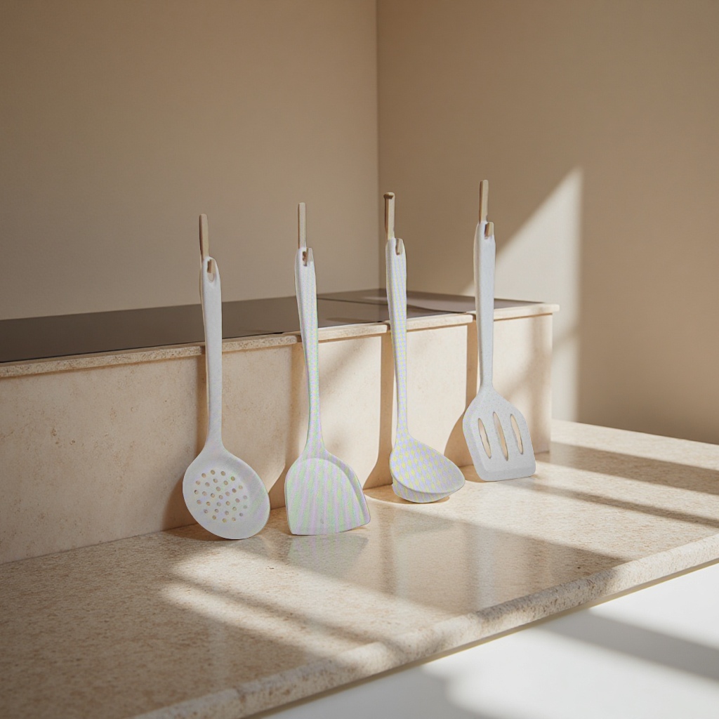 Stainless steel ice spatula, silicone cross-border kitchenware, stainless steel pot set 180g details Picture