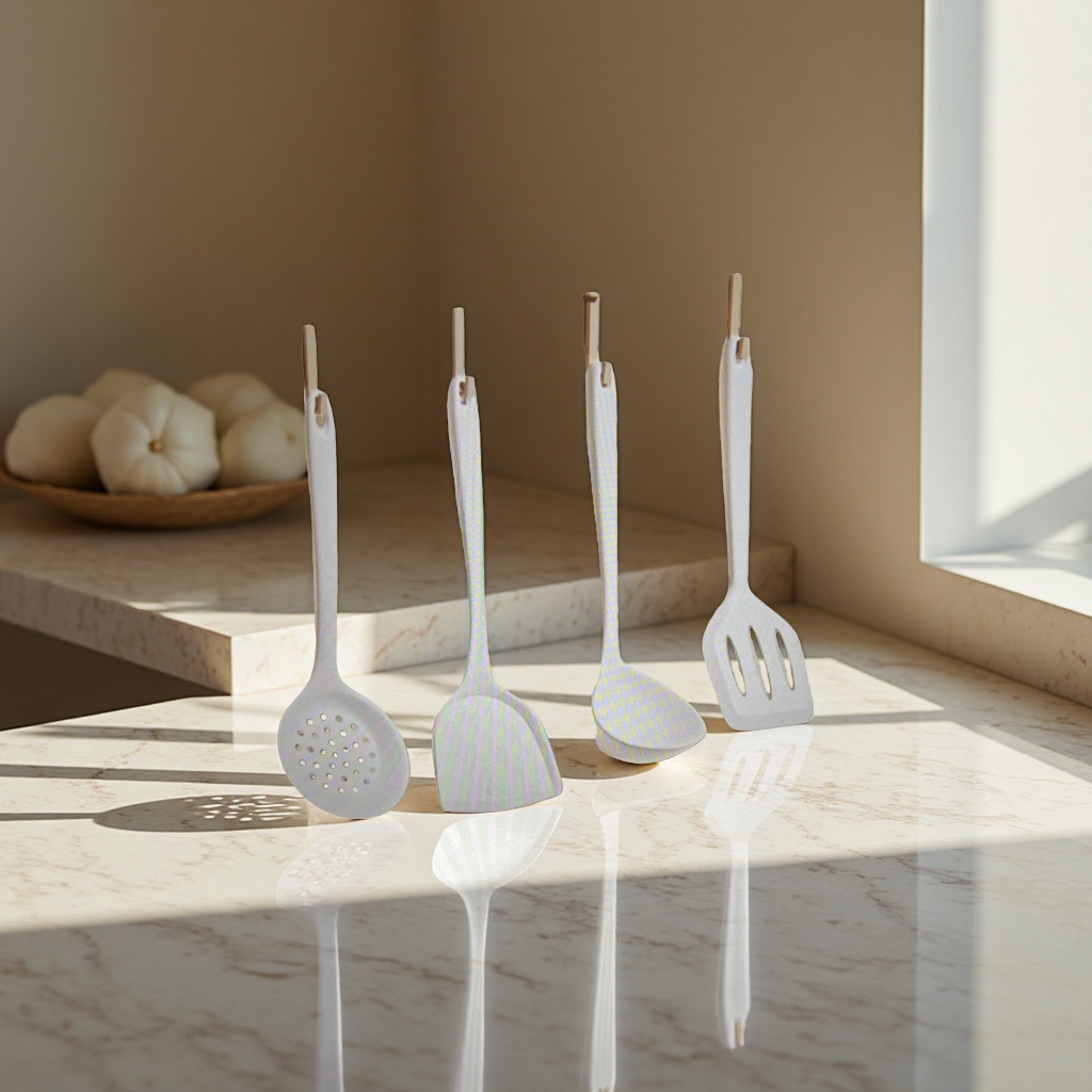 Stainless steel ice spatula, silicone cross-border kitchenware, stainless steel pot set 180g Application Scenario