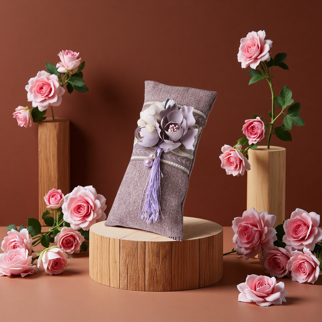 Bamboo charcoal aromatherapy bags, home decoration sachets, car air purifiers, deodorizing and dampness removal details Picture