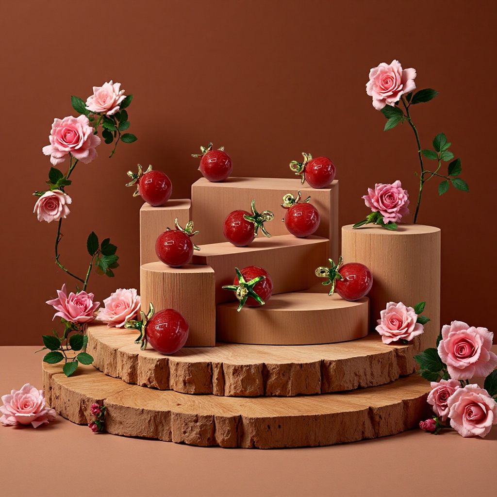 diy Fruit-themed alloy jewelry and oil-dripping tomato jewelry accessories