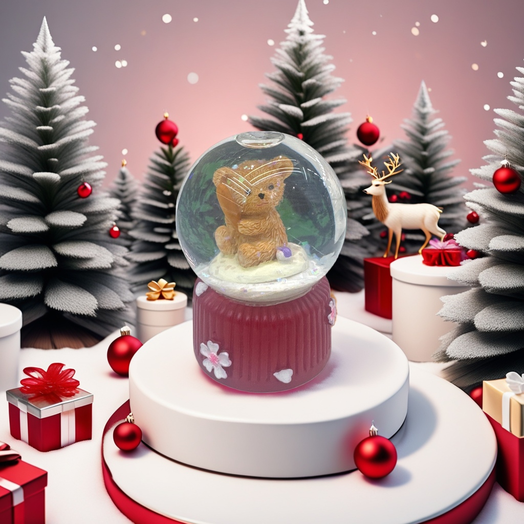 Bola de cristal de resina merchandising creativo decoraciones para el hogar decoración de escritorio hermoso y práctico regalo bola de cristal de oso details Picture