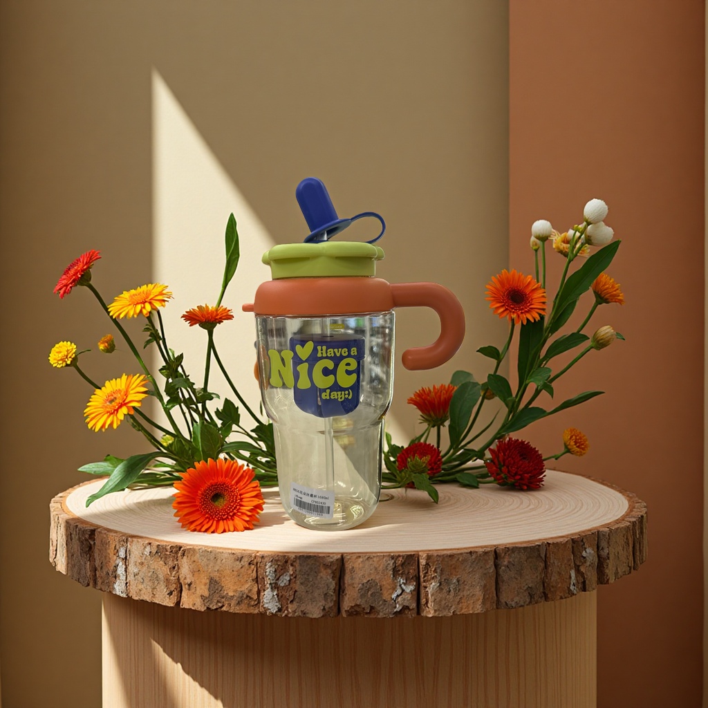 Bingba Cup 1680ml plastic water bottle portable leak-proof insulated cup details Picture