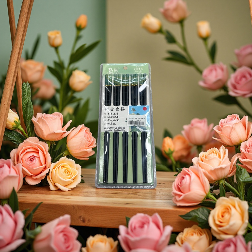 Premium bamboo antibacterial and mold-proof household chopsticks set Specification image