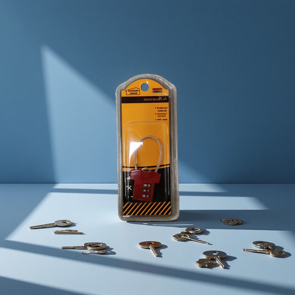 Four-digit password smart lock, O-shaped main lock, counter lock, number plate, anti-theft and anti-picking security lock Application Scenario