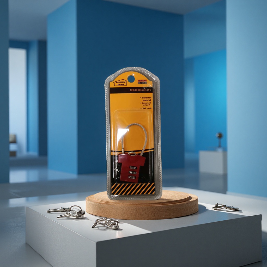 Four-digit password smart lock, O-shaped main lock, counter lock, number plate, anti-theft and anti-picking security lock details Picture